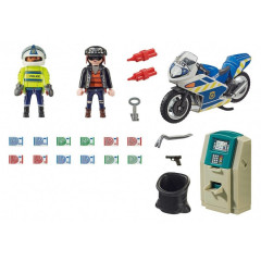 Playmobil 70572 Policajná motorka: naháňa zlodeja č.2