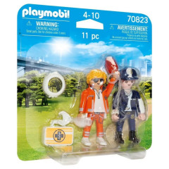 Playmobil 70823 DuoPack Pohotovostný lekár a policajtka č.1