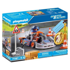 Playmobil 71187 Motokárový pretekár č.1