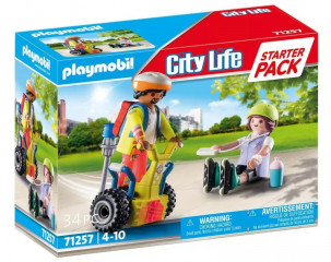 Playmobil 71257 Štartovací balíček Záchranár na segwayi č.1