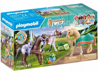 Playmobil Kone z vodopádu 71356 3 kone: Morgan, Quarter Horse a Shagya Arabian č.1