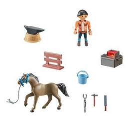 Playmobil Kone z vodopádu 71357 Kováč Ben a kôň Achilles č.2