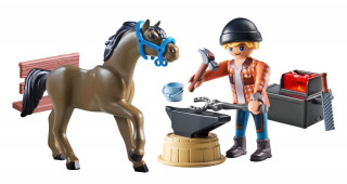 Playmobil Kone z vodopádu 71357 Kováč Ben a kôň Achilles č.3