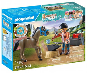 Playmobil Kone z vodopádu 71357 Kováč Ben a kôň Achilles č.1