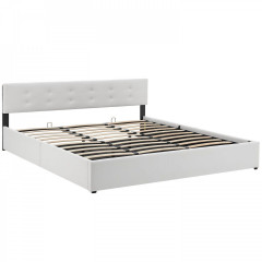 Čalúnená posteľ Marbella 180 x 200 cm | biela č.3
