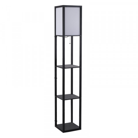 Stojacia lampa s 3 policami | čierna č.2