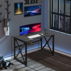 Herný počítačový stôl s držiakom na nápoje X | čierna č.3
