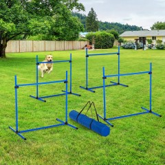 Agility prekážky pre psov 95 x 65 x 95 cm | modrá č.2