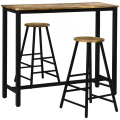 Barový stôl so stoličkami Tod | hnedá č.2