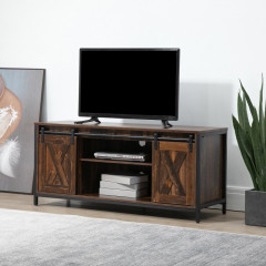 TV stolík 120 x 40 x 54 cm | čierno-hnedá č.2
