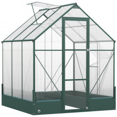 Hliníkový polykarbonátový skleník | 190 x 190 x 220 cm č.1