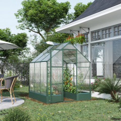 Hliníkový polykarbonátový skleník | 190 x 190 x 220 cm č.2