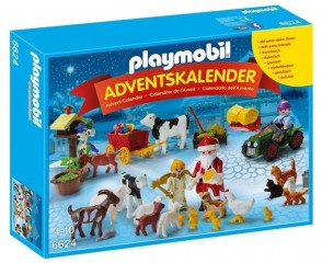 Adventný kalendár Playmobil 6624 Vianoce na farme