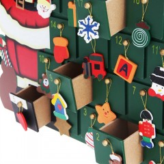Drevený adventný kalendár Vianočný stromček č.2