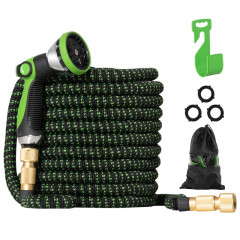 Flexibilní smršťovací zahradní hadice 22,5 m | černá+ zelená č.1
