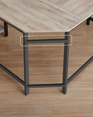 Rohový počítačový stůl | 138 x 138 x 75 cm č.3