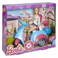 Mattel Barbie bábika a skúter č.2