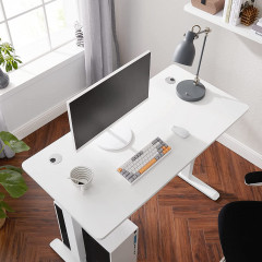 Deska psacího stolu pro elektrický nastavitelný stůl 140 x 70 x 1,8 cm | bílá č.1