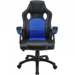 Kancelárska stolička Racing dizajn | modro-čierna č.3