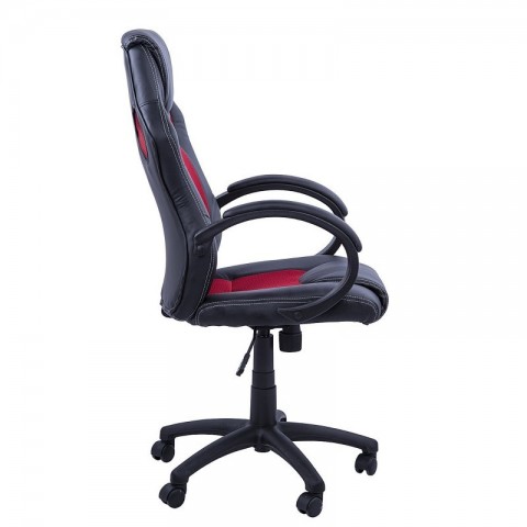 Kancelárska stolička racing design čierno-červená 2 č.5