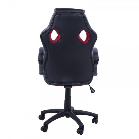 Kancelárska stolička racing design čierno-červená 2 č.6