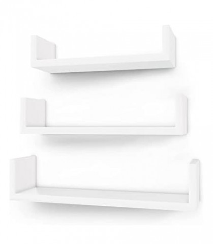 Nástěnná police 3-dílný set | bílá č.2