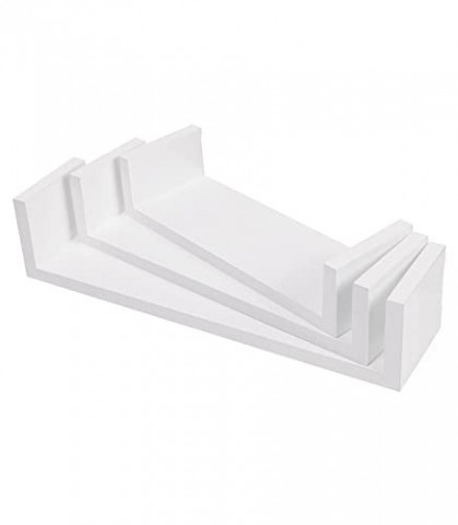 Nástěnná police 3-dílný set | bílá č.4