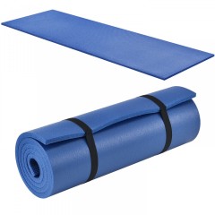 Gymnastická podložka na cvičenie 185 x 60 x 1 cm, modrá