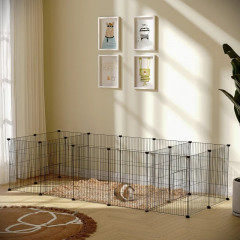 Klec pro malá zvířata 175 x 70 x 45 cm | černá