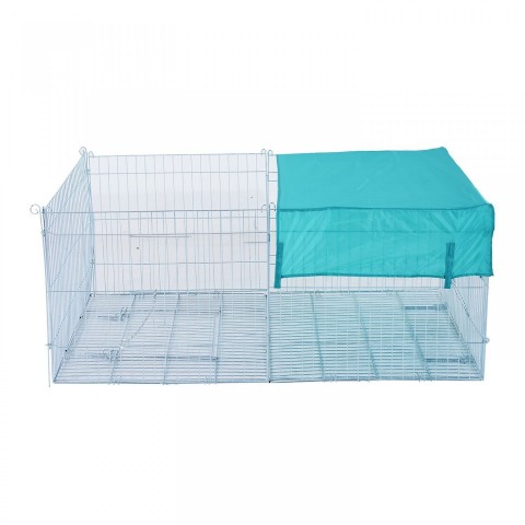 Kovový výbeh pre králiky, morčatá a iné hlodavce 144 x 112 x 60 cm č.2