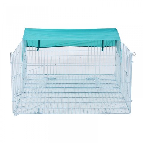 Kovový výbeh pre králiky, morčatá a iné hlodavce 144 x 112 x 60 cm č.4