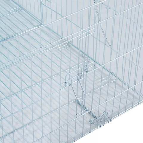 Kovový výbeh pre králiky, morčatá a iné hlodavce 144 x 112 x 60 cm č.7