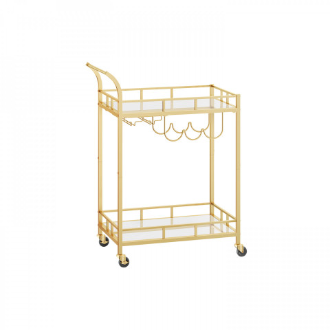 Pojízdný servírovací vozík | zlatý č.2