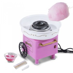 Stroj na cukrovú vatu 450 W | ružový č.1