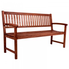Záhradná lavička Bima pre 3 osoby | masívne akáciové drevo č.1