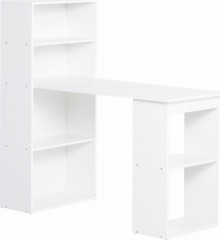 Psací stůl 120x55x120 cm | bílý č.2