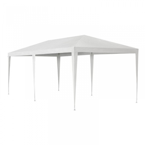 Záhradný párty stan 6 x 3 m so 6 bočnicami | biely č.4