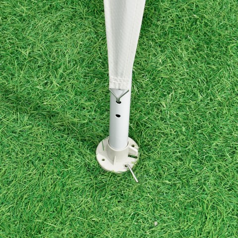 Záhradný párty stan 6 x 3 m so 6 bočnicami | biely č.5