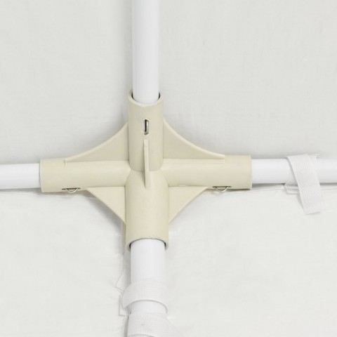 Záhradný párty stan 6 x 3 m so 6 bočnicami | biely č.8