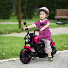 Dětská elektrická motorka | růžová + černá č.2