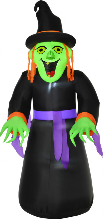 Halloweenská dekorace s LED osvětlením 100x100x252 cm | černá