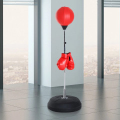 Boxovací stojan pro teenagery 43 x 43 x 126-144 cm | červený č.1