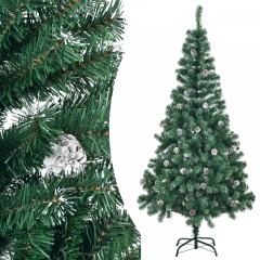 Umelý vianočný stromček 180 cm zasnežený sa šiškami č.2