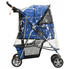 Kočárek pro psy 75x45x97 cm | modrý č.3