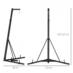 Stojan na boxovací pytel 170 x 90 x 225 cm | černá č.3