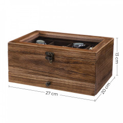 Box na hodinky se 8 sloty | rustikální ořech č.3