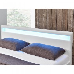 Čalúnená posteľ Paris s LED osvetlením 160 x 200 cm | biela č.3