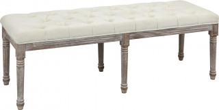 Čalouněná lavice 142x47x51 cm | béžová č.1