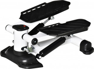 Mini stepper s LCD displejem 48x34x21 cm | černý + bílý