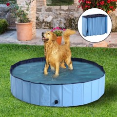 Skladací bazén pre psa 140 x 30 cm | modrý č.1